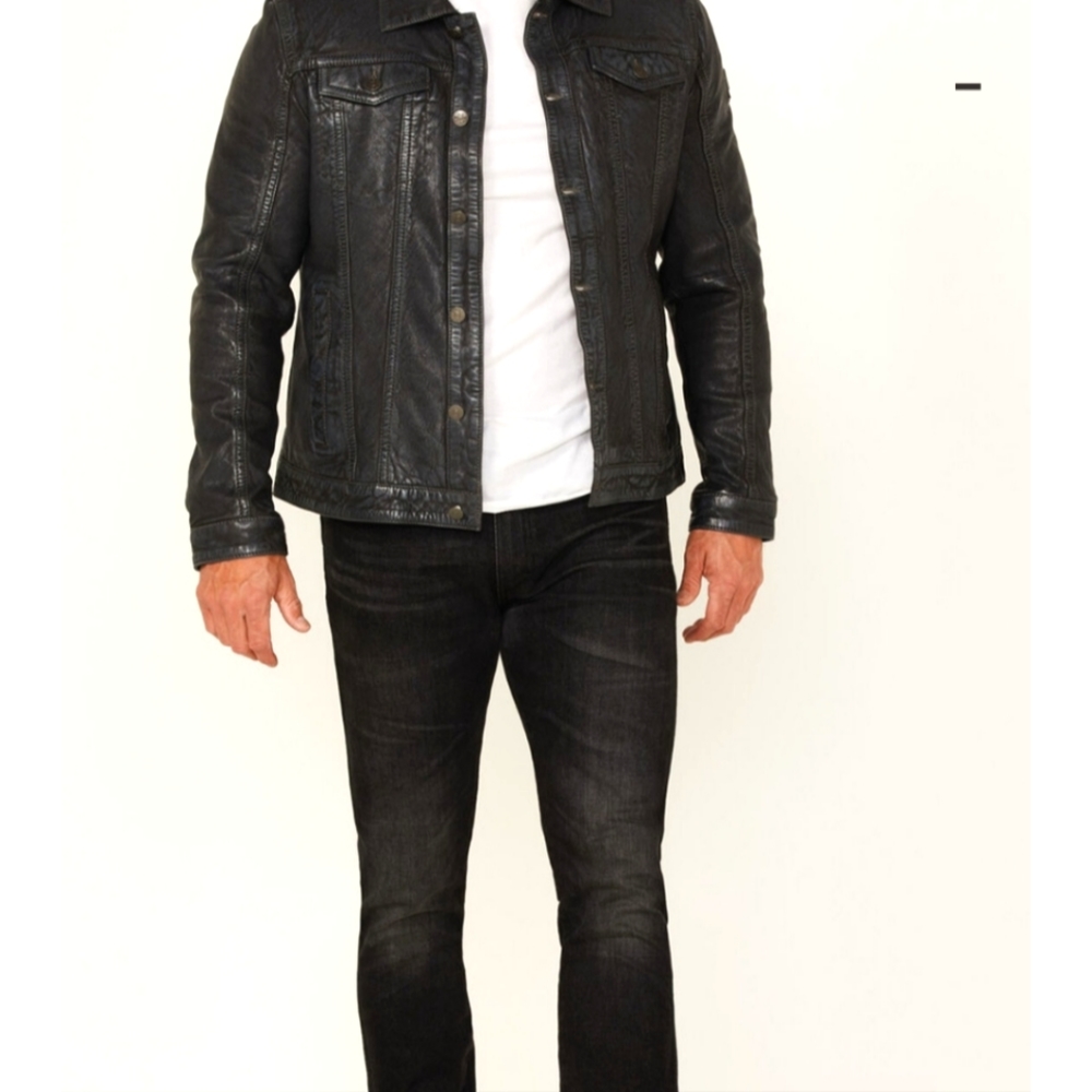 Gipsy by Mauritius genuine leather moto jacket